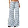 Pantalones de yoga de pierna ancha personalizados | Rayas y cordón, estudio y descanso