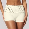 Pantalones cortos de yoga con cintura vuelta de lunares | Fabricante de modelos personalizados