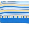 Conjunto de yoga de escote cuadrado personalizado – Top de rayas azules y shorts ciclistas