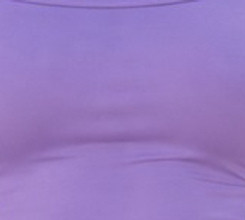 Lavender fabric close-up, specified as 90 percent nylon and 10 percent spandex