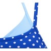 Custom Polka Dot Layered Halter Yoga Bra | Contrast Inner Panel