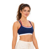 Custom Contrast Double Strap Yoga Bra | Scoop Neck & Adjustable Fit