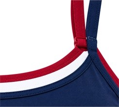Custom Contrast Double Strap Yoga Bra | Scoop Neck & Adjustable Fit