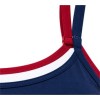 Custom Contrast Double Strap Yoga Bra | Scoop Neck & Adjustable Fit