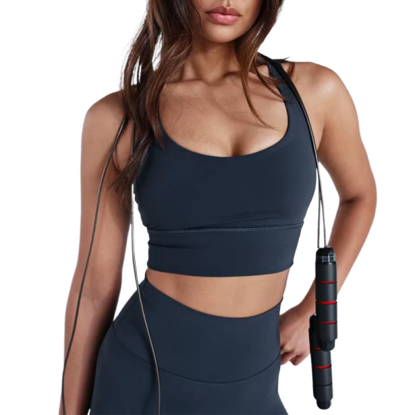 Custom Women's Cross Back Yoga Sports Bra - High Support Workout Bras Top