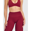Custom Ruby Red Straight Leg Bottoms | Wide Leg Yoga & Gym Leggings | OEM Activewear for Wholesale