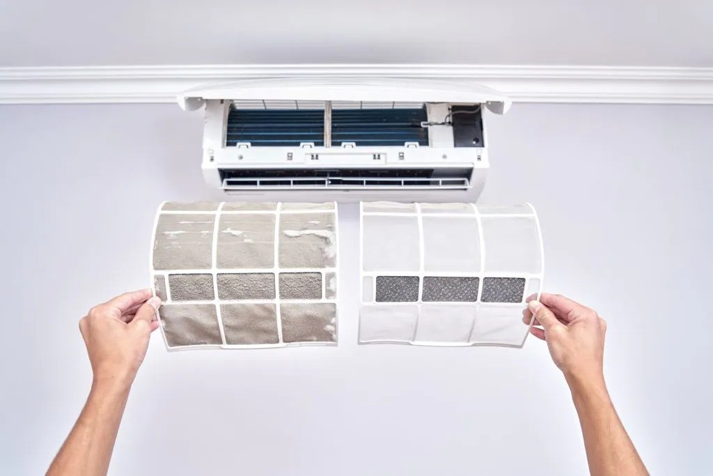 How often should air filters be cleaned?