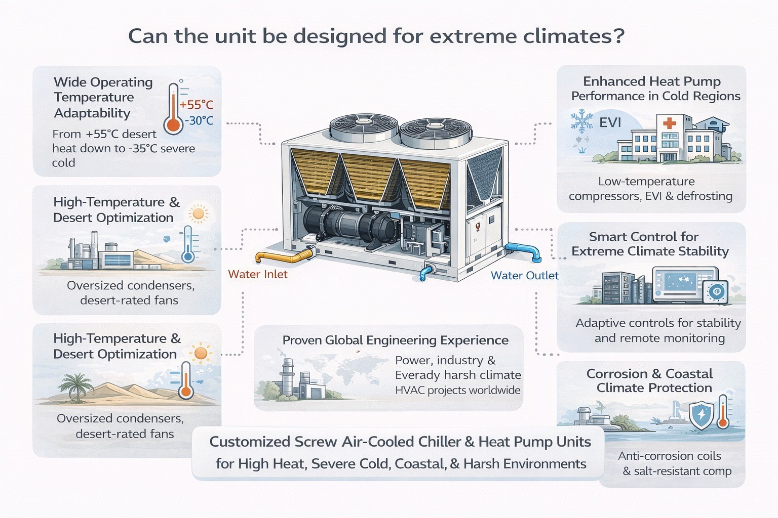 Can the unit be designed for extreme climates?