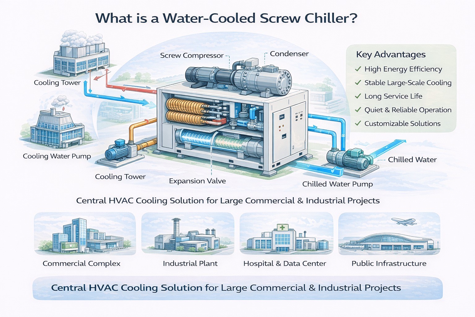 What is a Water-Cooled Screw Chiller?