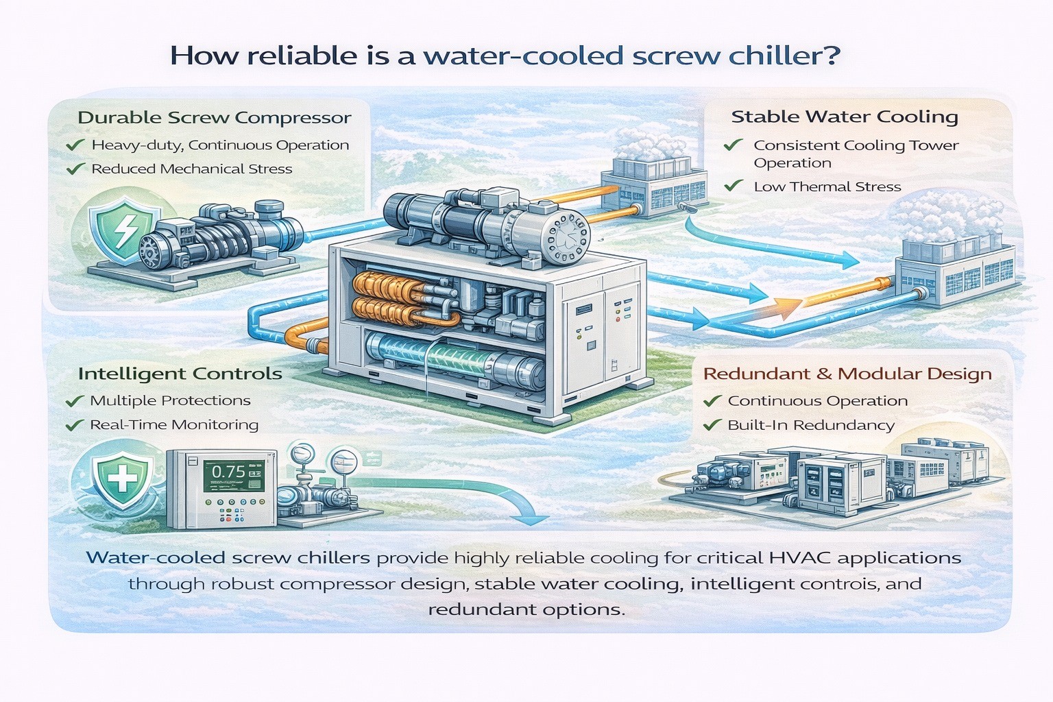 How reliable is a Water-Cooled Screw Chiller?