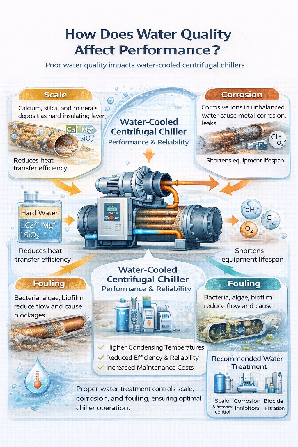 How does water quality affect performance?