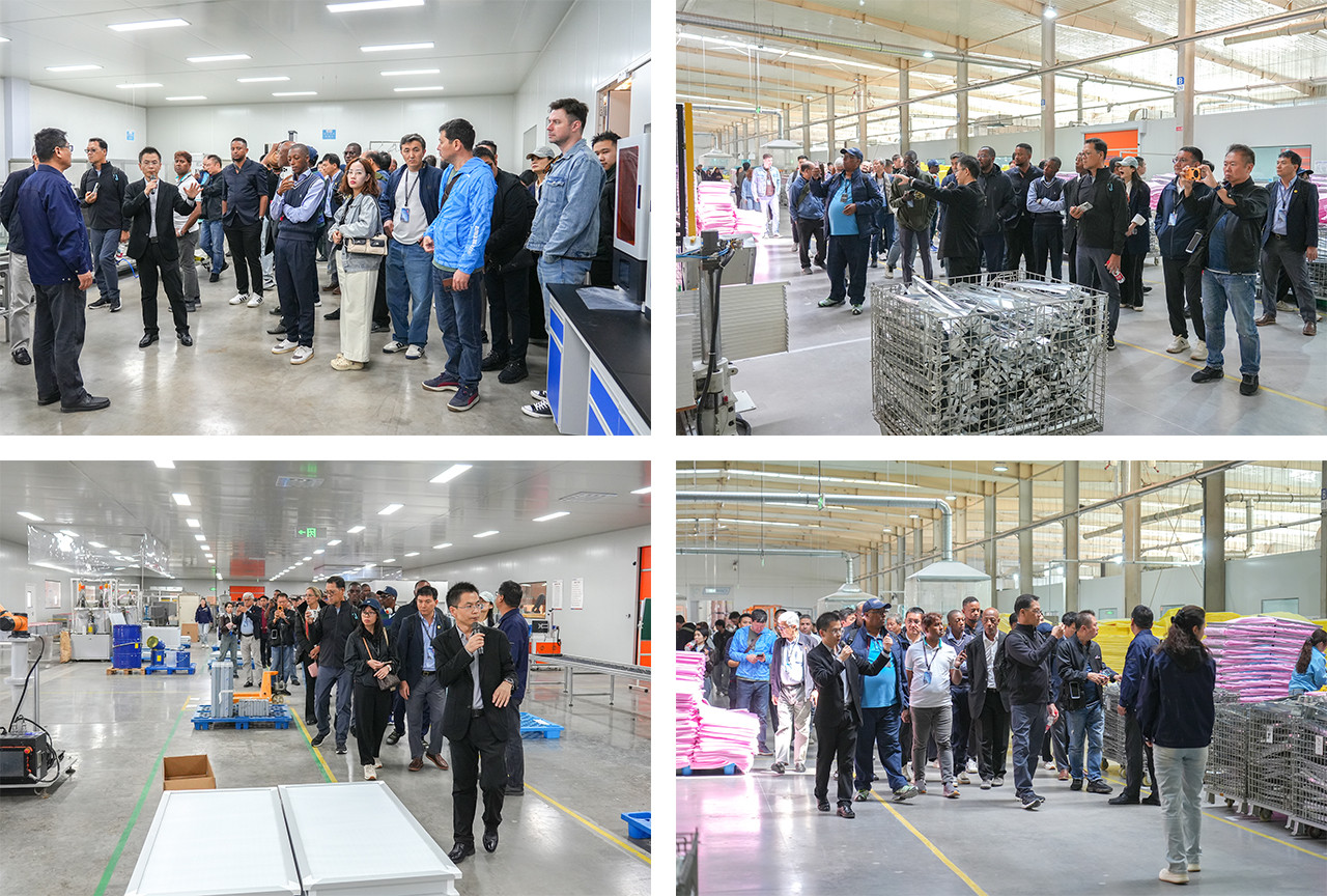 The inspection team visited the factory workshop