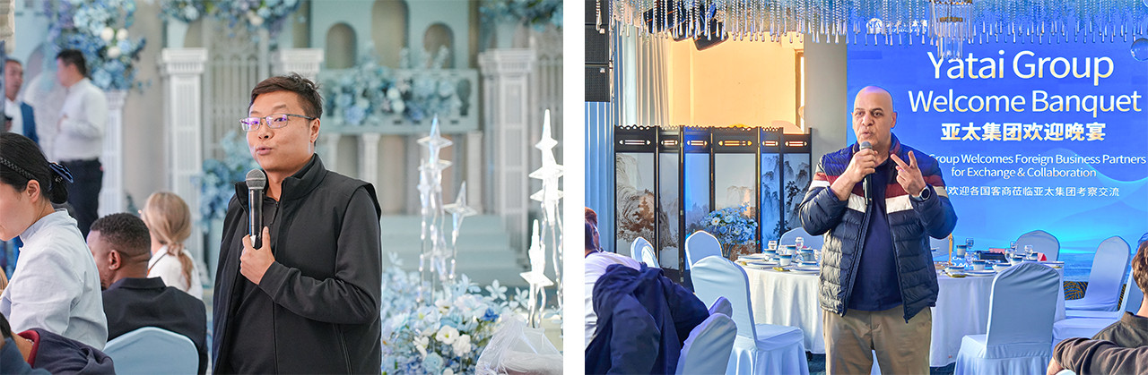 Team leaders gave speeches.