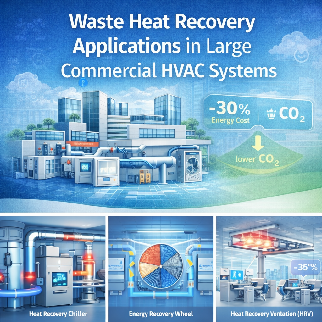 Waste Heat Recovery Applications in Large Commercial HVAC Systems