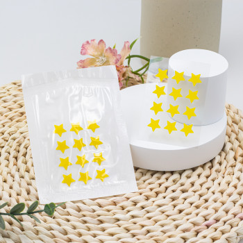 Yellow Star Hydrocolloid Spot Treatment Covering Acne Zit Stickers