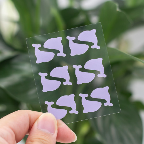 Cute Purple Whale Shape Acne Spot Stickers for Skincare