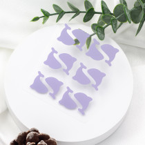 Cute Purple Whale Shape Acne Spot Stickers for Skincare