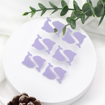 Cute Purple Whale Shape Acne Spot Stickers for Skincare