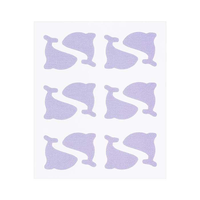 Cute Purple Whale Shape Acne Spot Stickers for Skincare