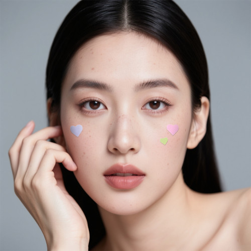 Dopamine-Colored Heart shape Acne Spot Stickers for Skin