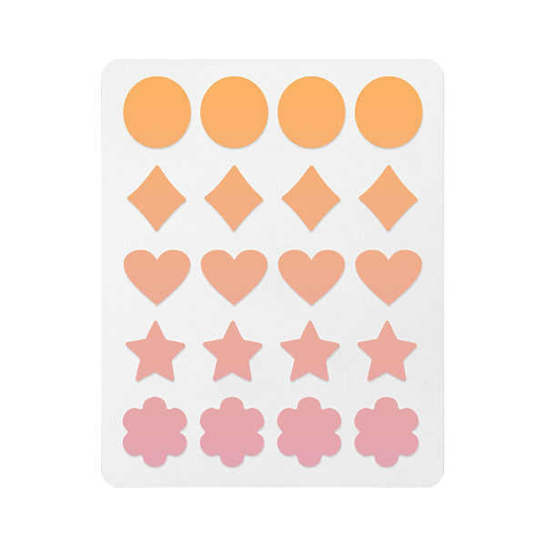 Gradient Color Multi-Shaped Acne Pimple Patches with Bright Vibrant Hues