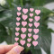 Heart & Diverse-Shaped Pink Pimple Patches with Cut Lines