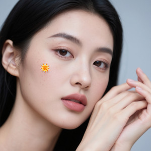 Adorable Cartoon Smiling Sun & Cloud Buddy Acne spot sticker for Skin Care
