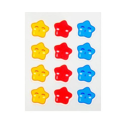 Adorable Three-Color Star Salicylic Acid Acne Spot Treatment Patch – Fun Blemish Care