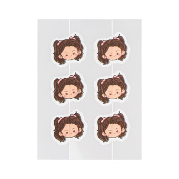 Sassy & Cute Daily Care Cartoon Girl Acne Spot Patches with Cutline