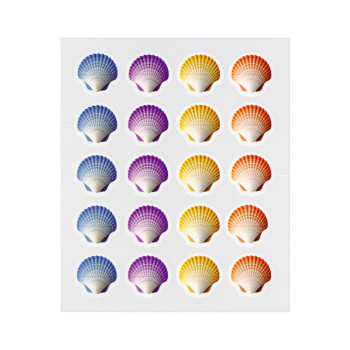 Shell-Away Blemishes Cute 4-Color Seashell Acne Pimple Patch with Cutline