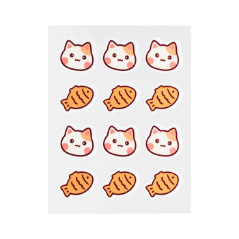 Skin Healing Pimple Patches Cat and Fish Design for Acne Treatment