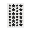 Twin Size Star Acne Spot Stickers in Sleek Black with Cut Lines