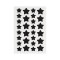 Twin Size Star Acne Spot Stickers in Sleek Black with Cut Lines