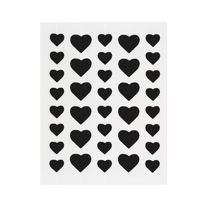 Ink Love Twin Heart Acne Pimple Patch with Cutline