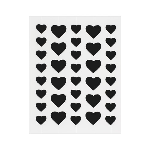 Ink Love Twin Heart Acne Pimple Patch with Cutline