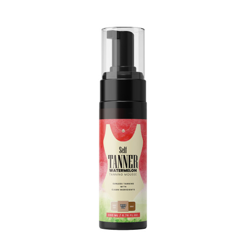 Private Label Self Tanner Watermelon Tanning Mousse Long Lasting Moisturizing Bronzing Tan Skin
