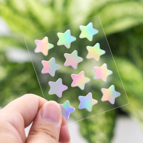 Holographic Pimple Patch Star For A Glowing Result