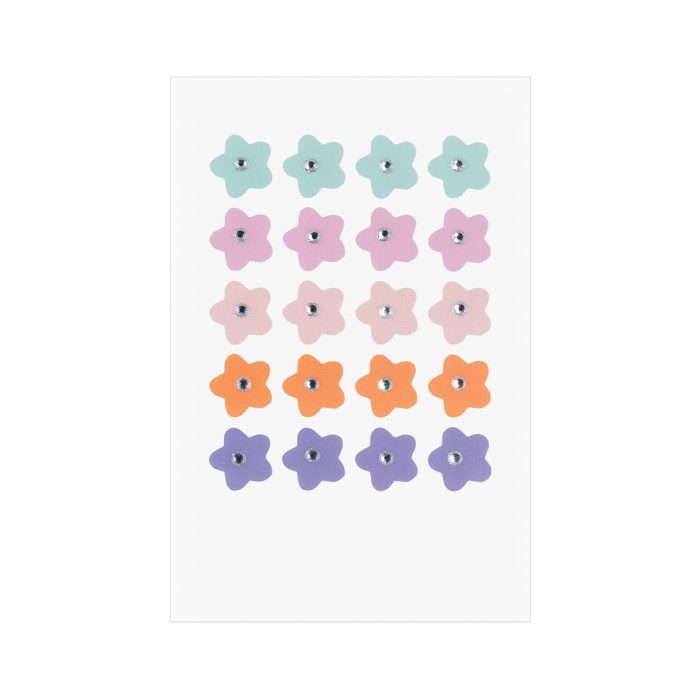 Hydrocolloid Spot Removal Flower Shaped Pimple Patch with Crystles