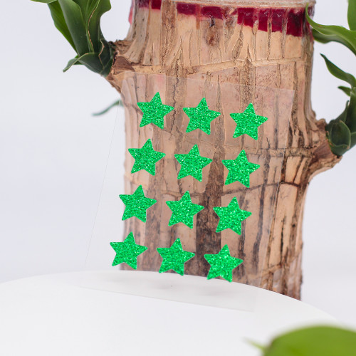 Customized Green Glitter Star Hydrocolloid Acne Pimple Patch