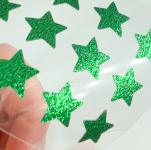 Customized Green Glitter Star Hydrocolloid Acne Pimple Patch