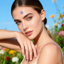 Hydrocolloid Spot Removal Flower Shaped Pimple Patch with Crystles