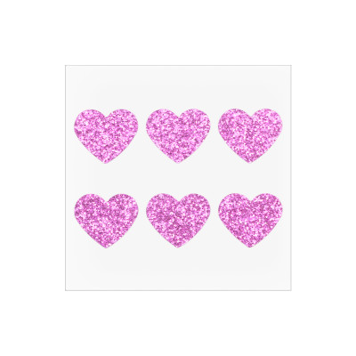 Pink Heart Glitter Hydrocolloid Patches for a Sparkling Self-Care Ritual