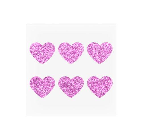 Pink Heart Glitter Hydrocolloid Patches for a Sparkling Self-Care Ritual