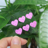 Pink Heart Glitter Hydrocolloid Patches for a Sparkling Self-Care Ritual