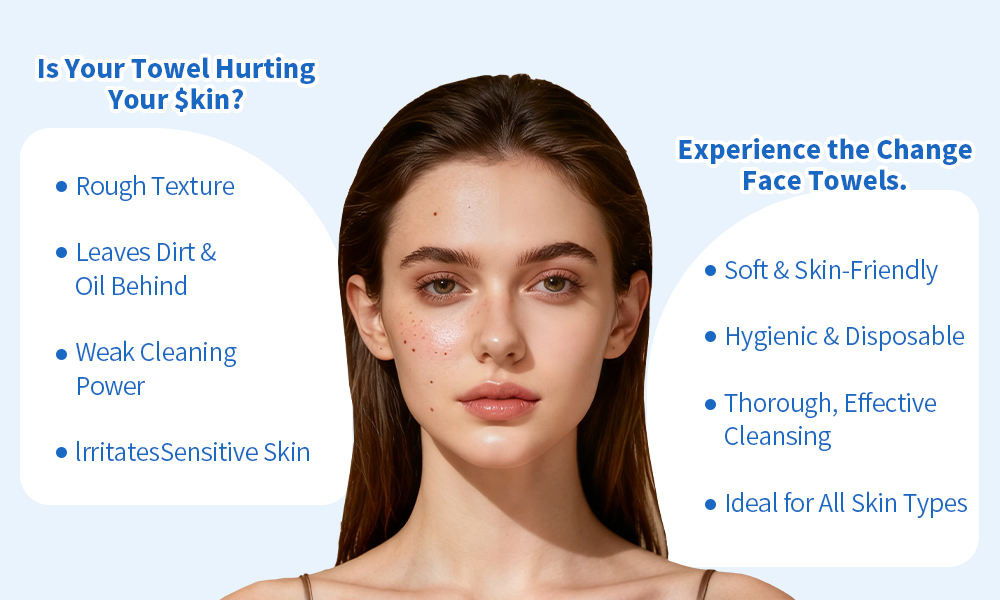 disposable face towel