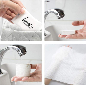 Hotel Quality Compressed Towels Disposable Printed Face Magic Towel Tablet For Face Cleansing
