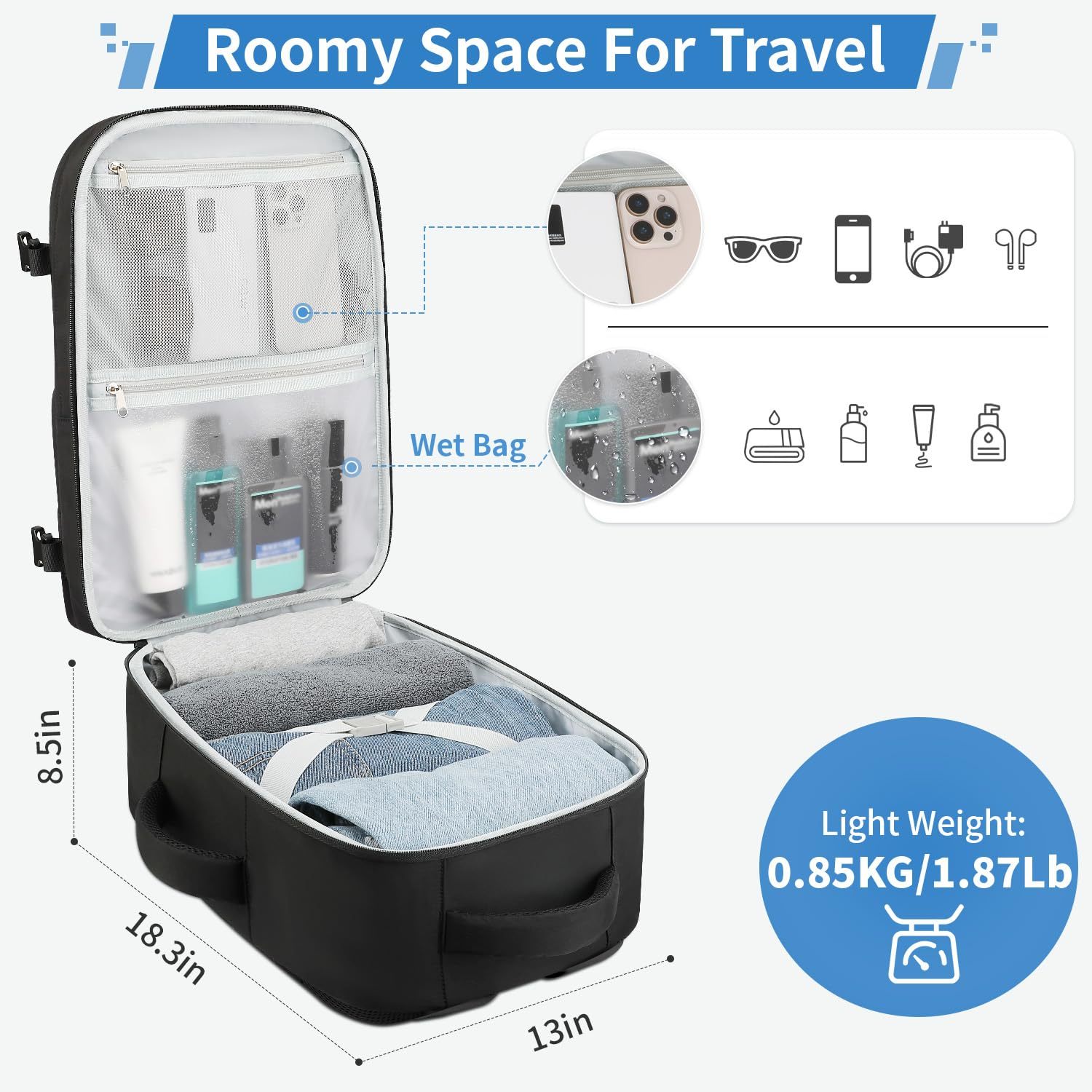 The Size of Laptop Backpack