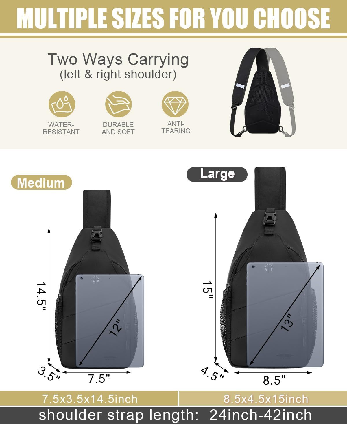 The Size of Sling Bag