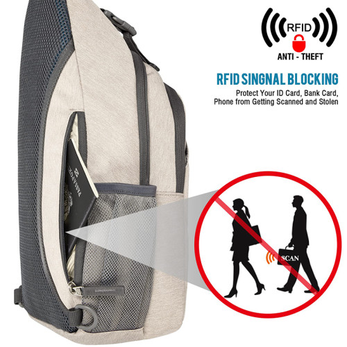 Factory Wholesale Sling Bag RFID Blocking Sling Backpack Crossbody Bag for Women