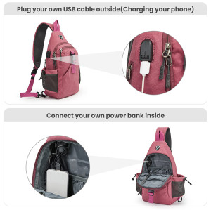 Factory Wholesale Sling Bag RFID Blocking Sling Backpack Crossbody Bag for Women